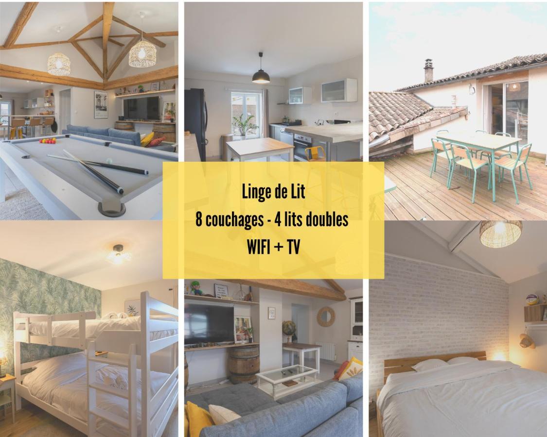 Апартаменти Cabana & Vue Sur Les 2 Roches Charnay-les-Macon Екстер'єр фото